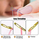 Stainless Steel Side Threading Sewing Needles Set  ourlum.com   