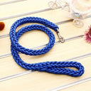 Army Green Double Row Nylon Dog Leash and Collar Set for Medium to Large Dogs  ourlum.com Blue Dia. 1.0cm 