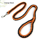 Army Green Double Row Nylon Dog Leash and Collar Set for Medium to Large Dogs  ourlum.com Orange Black Dia. 1.0cm 