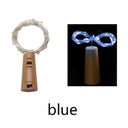 Enchanting Battery Operated LED Cork Bottle String Lights for Birthday Party Decor  ourlum.com Blue 1pc 1m 10 LEDs