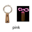 Enchanting Battery Operated LED Cork Bottle String Lights for Birthday Party Decor  ourlum.com Pink 1pc 1m 10 LEDs