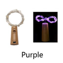 Enchanting Battery Operated LED Cork Bottle String Lights for Birthday Party Decor  ourlum.com Purple 1pc 1m 10 LEDs