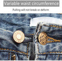 Metal Waistband Extender Set - Adjustable Button Expanders for Pants and Jeans  ourlum.com   