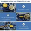 Metal Waistband Extender Set - Adjustable Button Expanders for Pants and Jeans  ourlum.com   