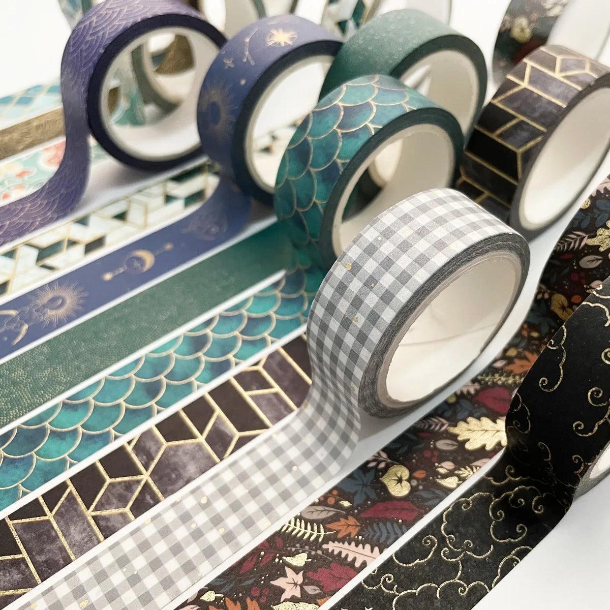 Bronze Geometry Pastal Plaid Washi Tape - Colorful Crafting Essential  ourlum.com   