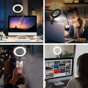 Clip-On Ring Light LED for Laptop Video Calls and Streaming  ourlum.com   