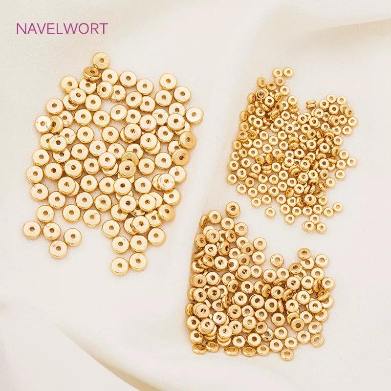 Luxury 18k Gold Plated Brass Spacer Beads Set for Exquisite Jewelry Making  ourlum.com   