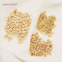 Luxury 18k Gold Plated Brass Spacer Beads Set for Exquisite Jewelry Making  ourlum.com   