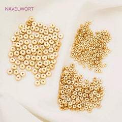 18k Gold Brass Spacer Beads Set: Elevate Your Jewelry Designs