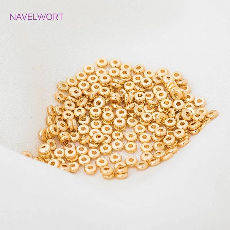 Luxury 18k Gold Plated Brass Spacer Beads Set for Exquisite Jewelry Making  ourlum.com   