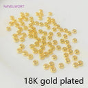 Luxury 18k Gold Plated Brass Spacer Beads Set for Exquisite Jewelry Making  ourlum.com   