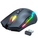 Wireless RGB Gaming Mouse - Silent Ergonomic Rechargeable