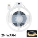 Motion Activated USB LED Light Strip for Kitchen and Cabinet - Hand Wave Sensor Switch  ourlum.com Warm-2M  