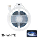 Motion Activated USB LED Light Strip for Kitchen and Cabinet - Hand Wave Sensor Switch  ourlum.com White-3M  