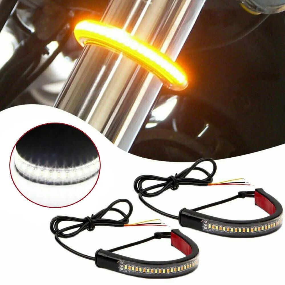 LED Motorcycle Turn Signal Light & DRL with 36 LEDs - Dual Functionality and Modern Design  ourlum.com   