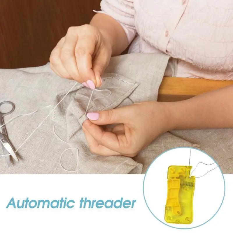 Automatic Needle Threader Tool for Hand Sewing - Easy Stitching Solution for Elderly and Low Vision Individuals  ourlum.com   