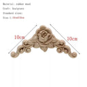 Natural Floral Wood Carved Figurine Home Decor Accent  ourlum.com 10cmX10cm 2  