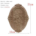 Natural Floral Wood Carved Figurine Home Decor Accent  ourlum.com 21cmX15cm 1  