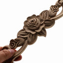 Natural Floral Wood Carved Figurine Home Decor Accent  ourlum.com   