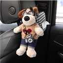 Adorable Cartoon Dog Car Seat Belt Shoulder Protector for Car Interior Protection  ourlum.com Tissue Box Black A  