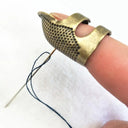 Retro Finger Protector Antique Thimble for Handworking and Needlecraft  ourlum.com   