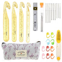 Ultimate DIY Crochet and Knitting Kit with Storage Case and Accessories  ourlum.com Crystal crochet  