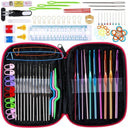 Ultimate DIY Crochet and Knitting Kit with Storage Case and Accessories  ourlum.com 100pcs Knitting Set  