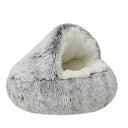 Luxurious Round Plush Pet Bed for Ultimate Comfort Dogs Cats