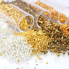Metallic Glass Beads: Elevate Your DIY Creations with Sparkling Elegance!