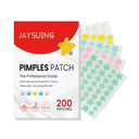 Clear Complexion Star Acne Healing Stickers - 200pcs Colorful Pimple Patches for Blemish-Free Skin  ourlum.com 200pcs United State 