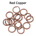 Wholesale Open Circle Jump Rings Set with Various Sizes - 200 Pieces  ourlum.com Red Copper 3mm 