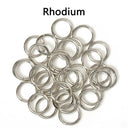 Wholesale Open Circle Jump Rings Set with Various Sizes - 200 Pieces  ourlum.com Rhodium 3mm 