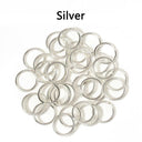 Wholesale Open Circle Jump Rings Set with Various Sizes - 200 Pieces  ourlum.com Silver 3mm 