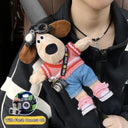 Cute Master Dog Doll Car Seatbelt Shoulder Pad - Soft Protection Cover  ourlum.com D  