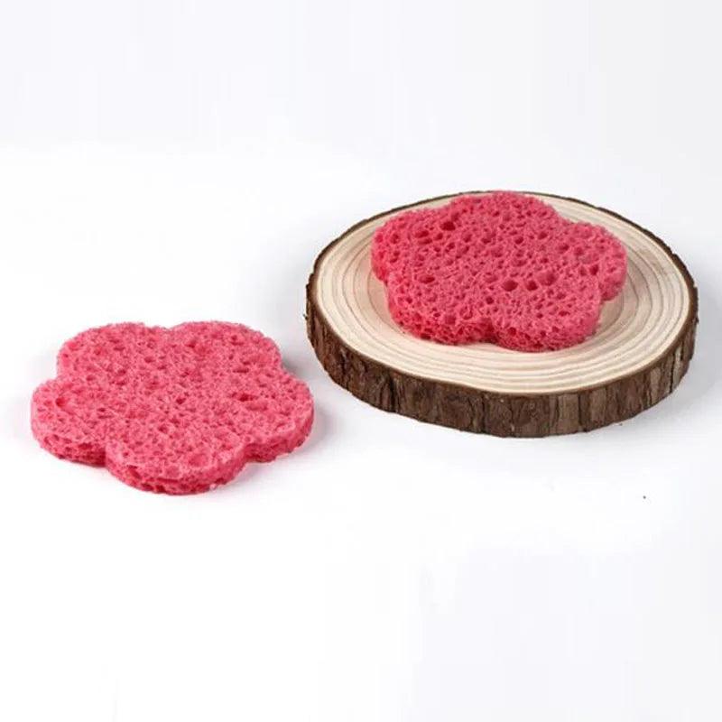 20PCS Natural Cellulose Face Cleansing Sponge Pads for Exfoliation and Spa Treatment  ourlum.com   