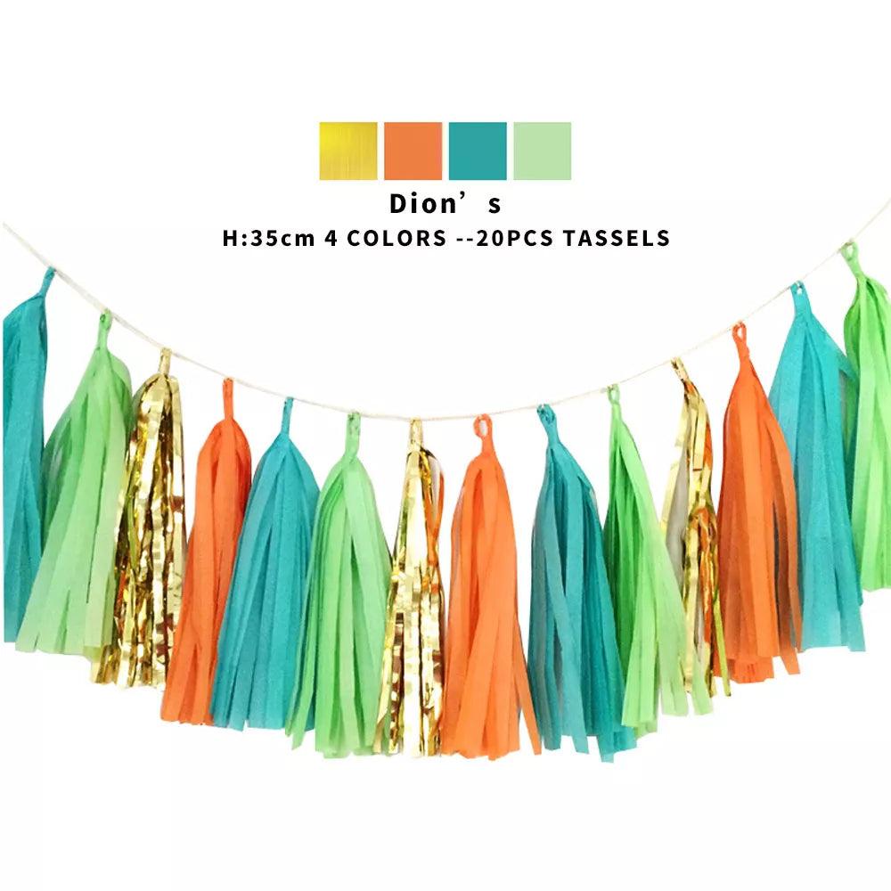 Colorful DIY Tassel Garland Set for Baby Showers, Birthdays, and Weddings  ourlum.com   