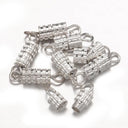 Steampunk Clasp Closure Fastener Locks Set - 20pcs for DIY Jewelry Making  ourlum.com Silver 2  