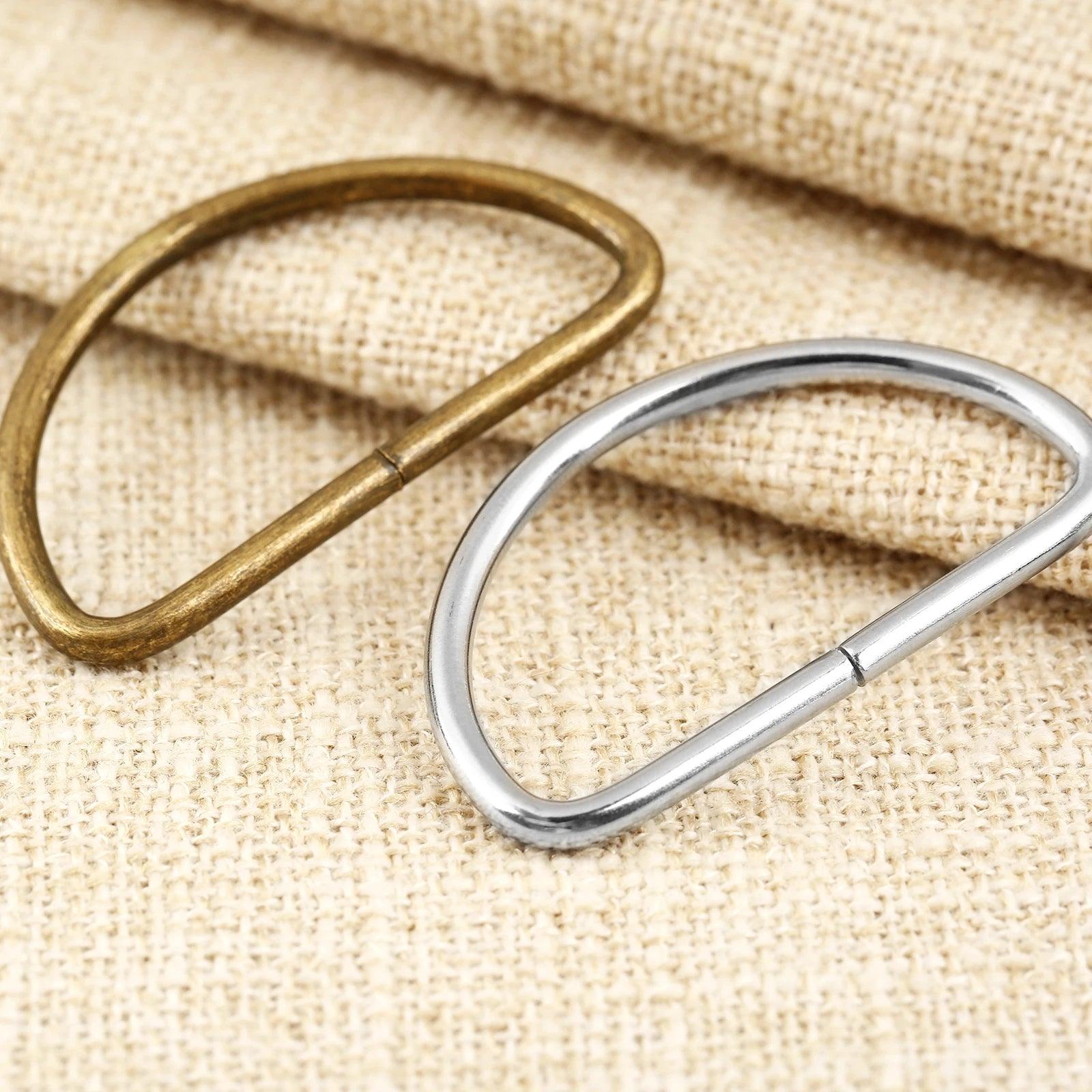 Vintage Metal D Ring Buckles Set for DIY Sewing and Handmade Projects - Pack of 20  ourlum.com   
