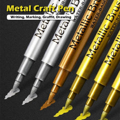 Brush Metallic Marker Pens Set: Gold Silver Manga Crafts Scrapbooking