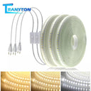 220V Waterproof LED Strip Light Kit with EU Plug and Switch - Flexible Outdoor Lighting Solution  ourlum.com   