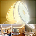 220V Waterproof LED Strip Light Kit with EU Plug and Switch - Flexible Outdoor Lighting Solution  ourlum.com   