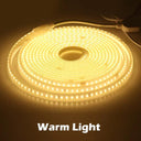 220V Waterproof LED Strip Light Kit with EU Plug and Switch - Flexible Outdoor Lighting Solution  ourlum.com Warm Light 2M 