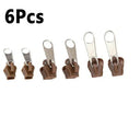 Universal Zipper Repair Kit - Pack of 24/12/6 Pieces for Easy DIY Zipper Fixes  ourlum.com 6pcs Coffee  