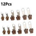 Universal Zipper Repair Kit - Pack of 24/12/6 Pieces for Easy DIY Zipper Fixes  ourlum.com 12pcs Coffee  