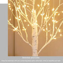 Enchanting Birch Tree LED Lights for Home and Event Decor  ourlum.com   