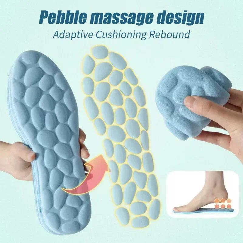 Memory Foam Massage Insoles: Customizable Orthopedic Cushion Pads for Sports Shoes  ourlum.com   
