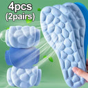 Memory Foam Massage Insoles: Customizable Orthopedic Cushion Pads for Sports Shoes  ourlum.com Blue-4pcs EU35-36 