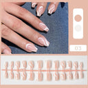 Sweet Summer Pink Glitter False Nails - 24pcs Press-On Nail Set  ourlum.com Pattern-H03  