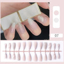 Sweet Summer Pink Glitter False Nails - 24pcs Press-On Nail Set  ourlum.com a7  