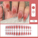 Sweet Summer Pink Glitter False Nails - 24pcs Press-On Nail Set  ourlum.com Pattern-A73  